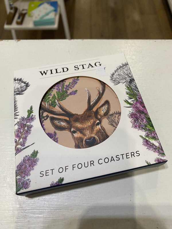 Wild Stag Coaster Set