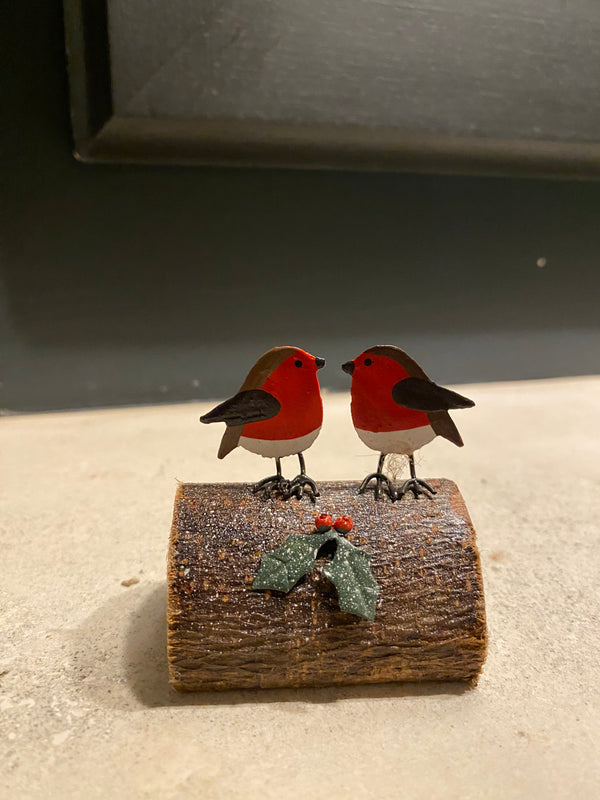 Holly Robins on Log