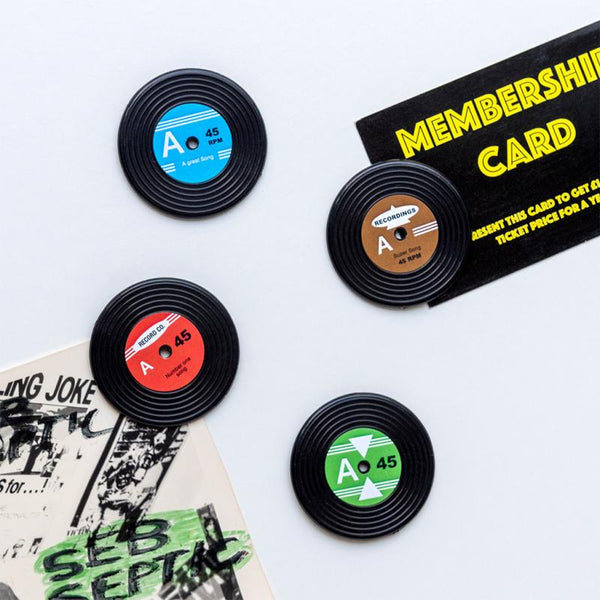 Fun Mini Vinyl Record Magnets