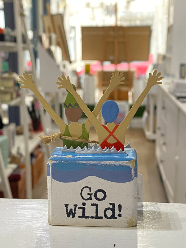 Go Wild! Wild swimmers decorative piece
