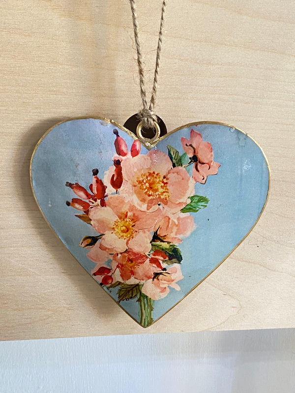 Wild Rose Hanging Heart