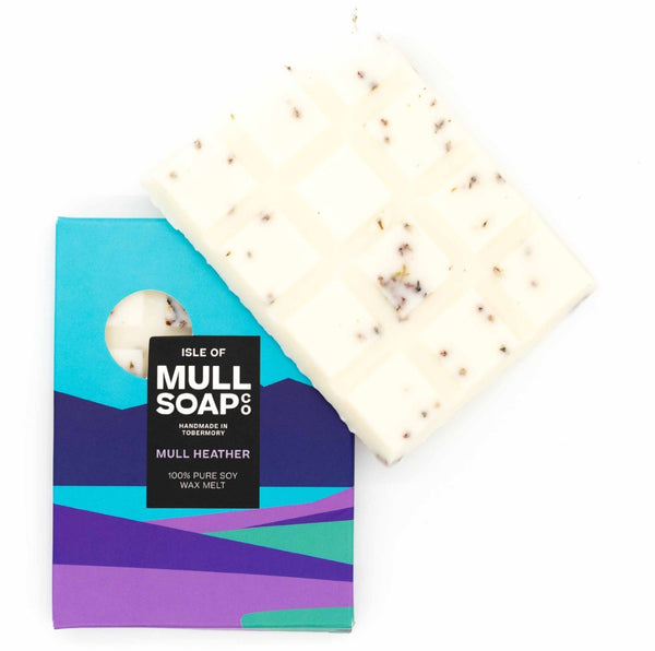 wax melt with a colorful packaging on a white background