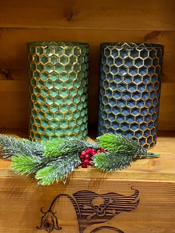 Honeycomb Art Deco Style Vase