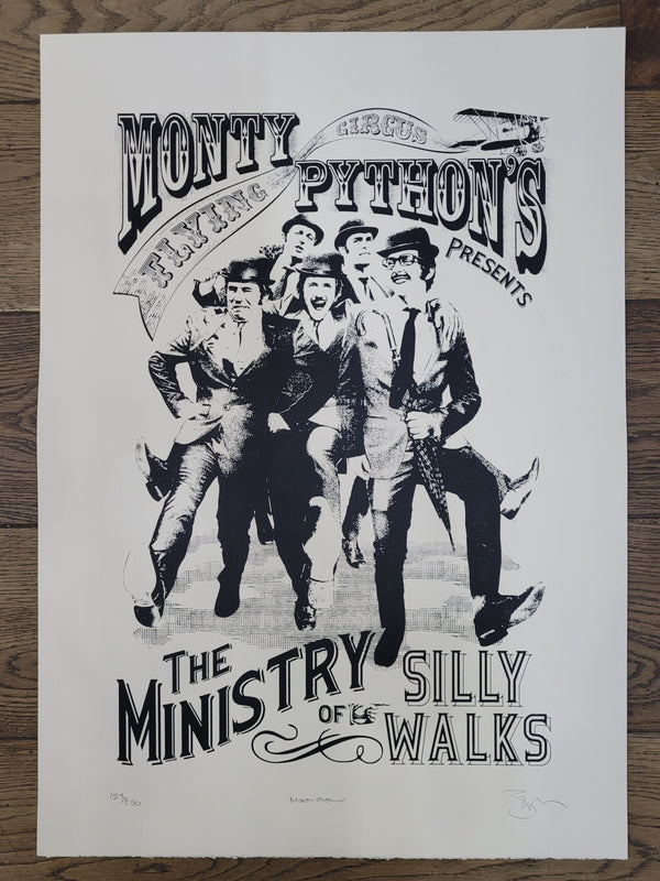 Monty Python's Flying Circus Screen Print By Barry Bulsara